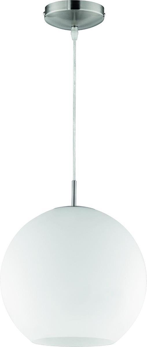 BES LED Led Hanglamp - Hangverlichting - Trion Mono Xl - E27 Fitting - Rond - Mat Nikkel - Aluminium