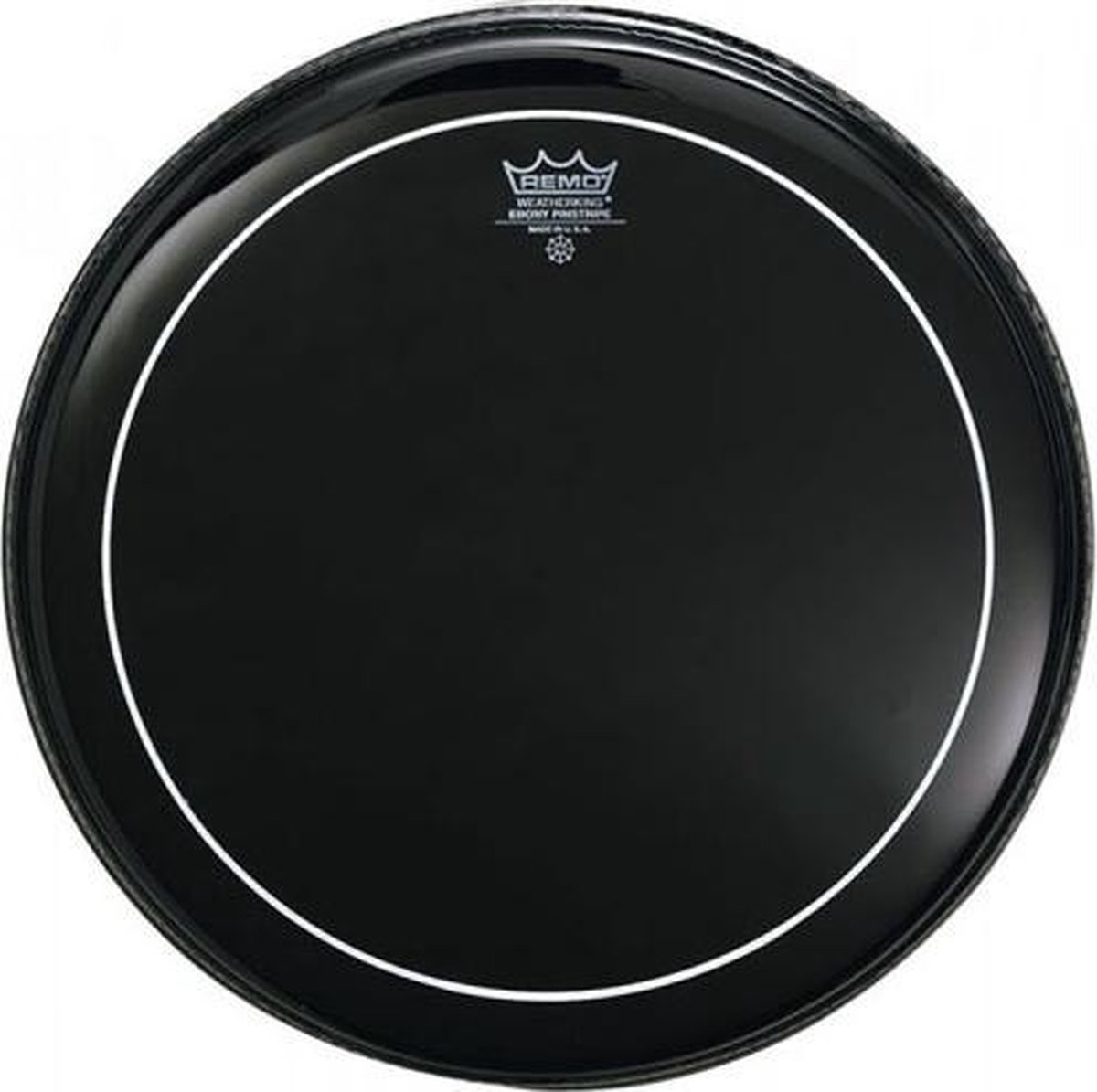 Remo ES-0620-PS 20 inch Ebony Pinstripe floortomvel