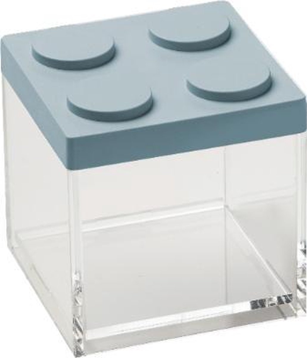 Omada Stapelbare Brickstore Bewaarcontainer, 0,5l, - Kunststof - - Blauw