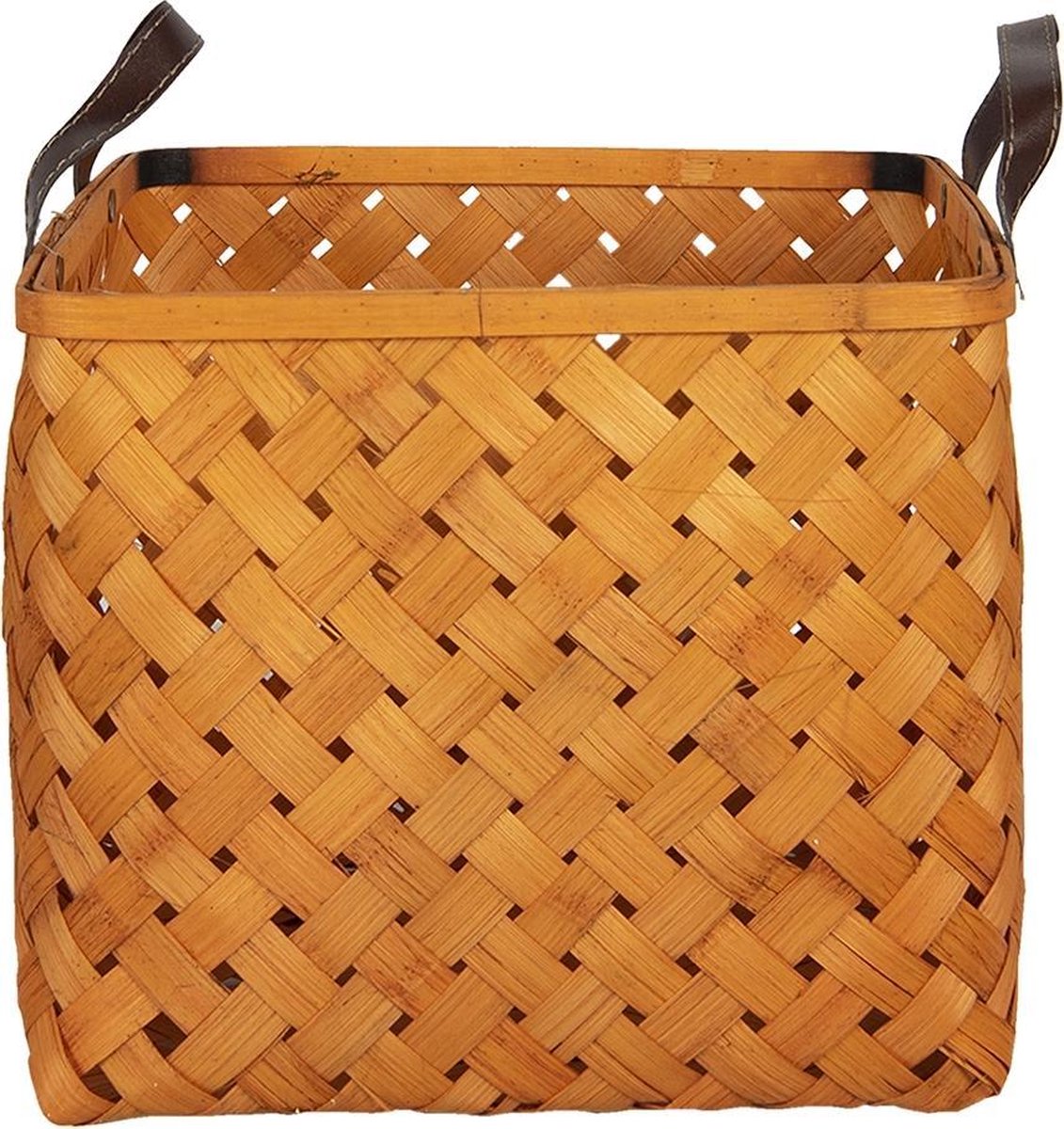 Clayre & Eef Mand (Set Van 2) - 30*30*26/36*36*30 Cm Rotan - - 6ro0484 - Bruin