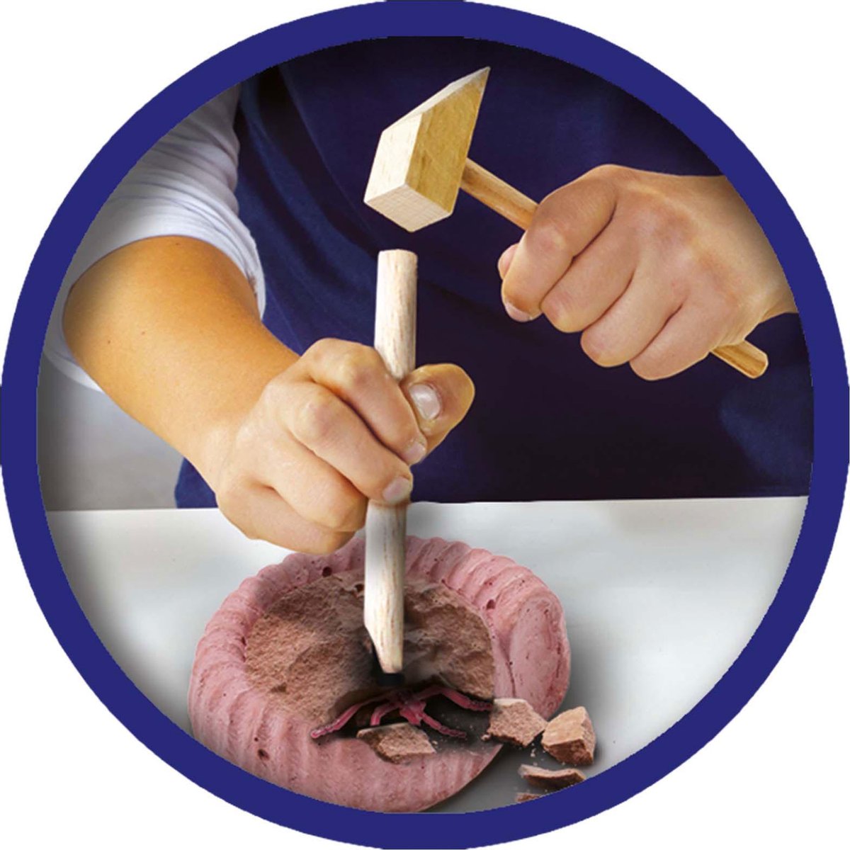 Ses Creative Opgravingsspel Explore Fossielen Junior 5-delig - Bruin