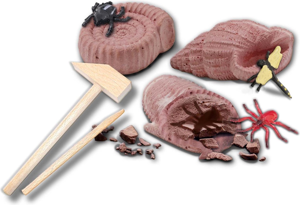 Ses Creative Opgravingsspel Explore Fossielen Junior 5-delig - Bruin