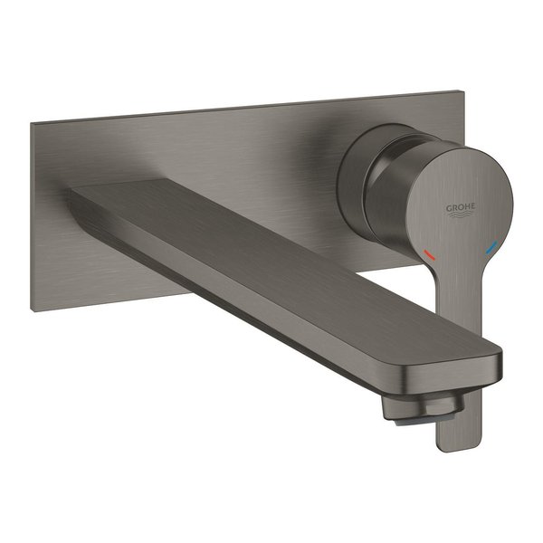 Grohe Lineare afbouwdeel 2-gats inbouw wandkraan l-size met uitloop 20.7cm brushed hard graphite 23444AL1