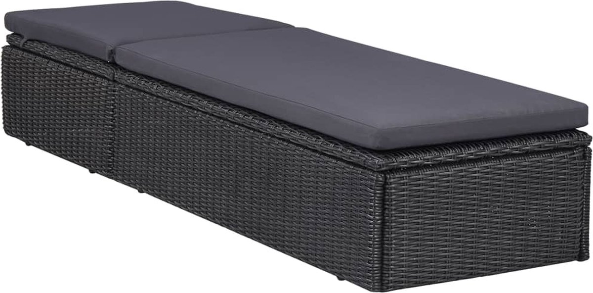 Vidaxl 11-delige Tuinset Poly Rattan - Zwart