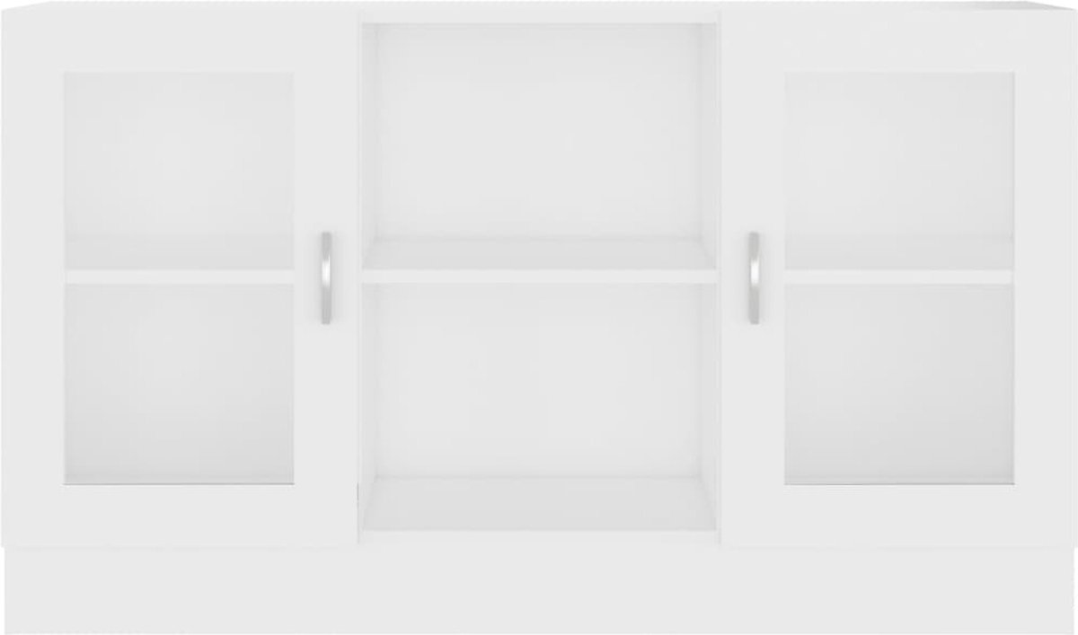 Vidaxl Vitrinekast 120x30,5x70 Cm Spaanplaat - Wit