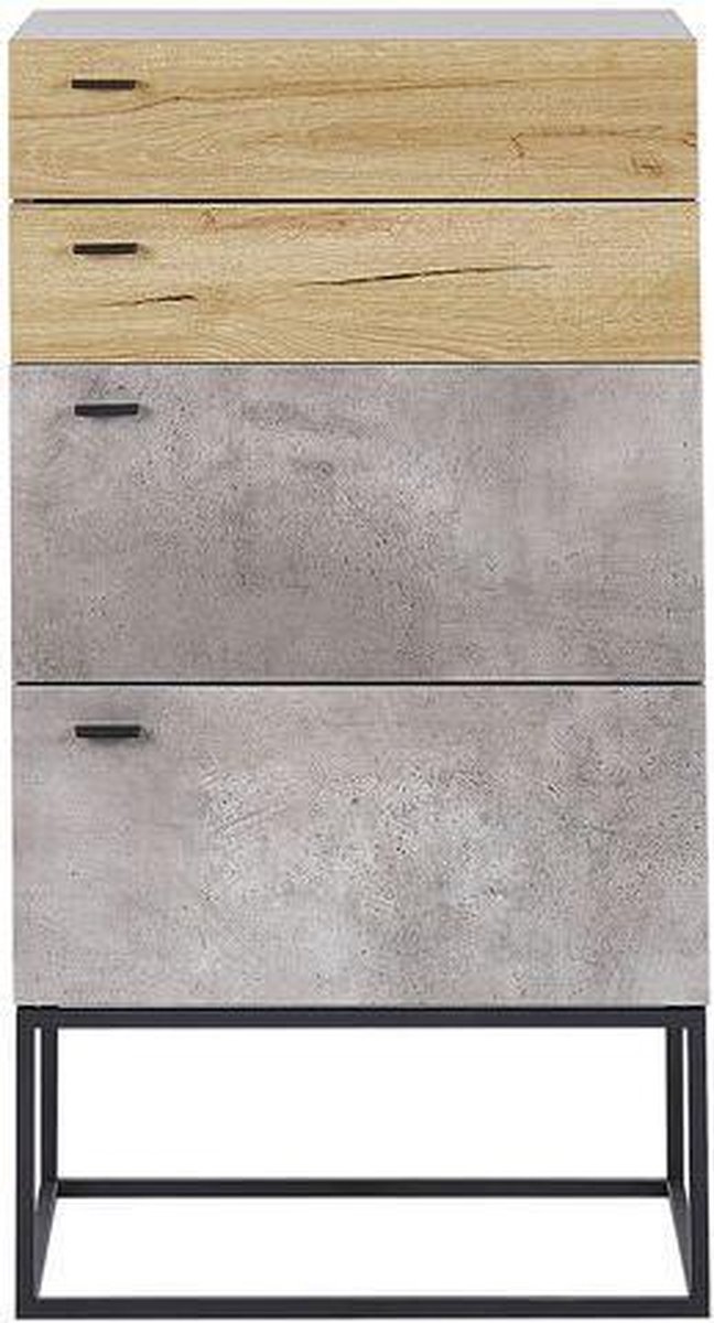 Beliani Acra Commode Vezelplaat 41 X 52 Cm - Grijs