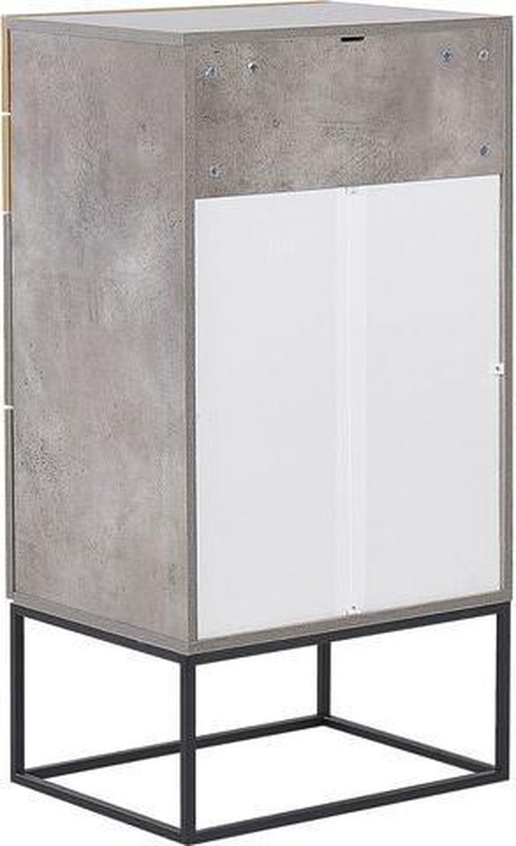Beliani Acra Commode Vezelplaat 41 X 52 Cm - Grijs