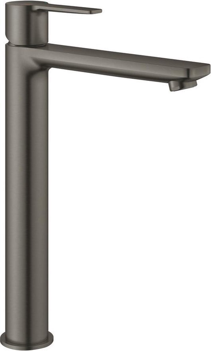 Grohe Lineare 1-gats wastafelkraan xl-size m. gladde body brushed hard graphite 23405AL1