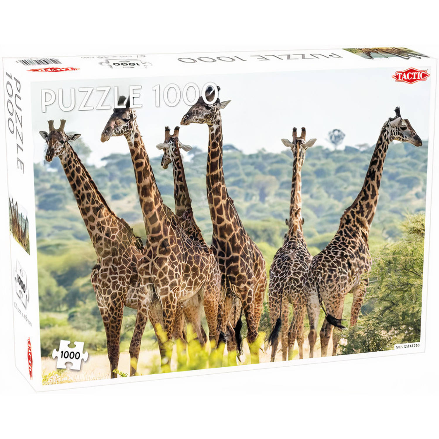 Tactic Legpuzzel Animals Giraffe 48 X 67 Cm Karton 1000 Stukjes