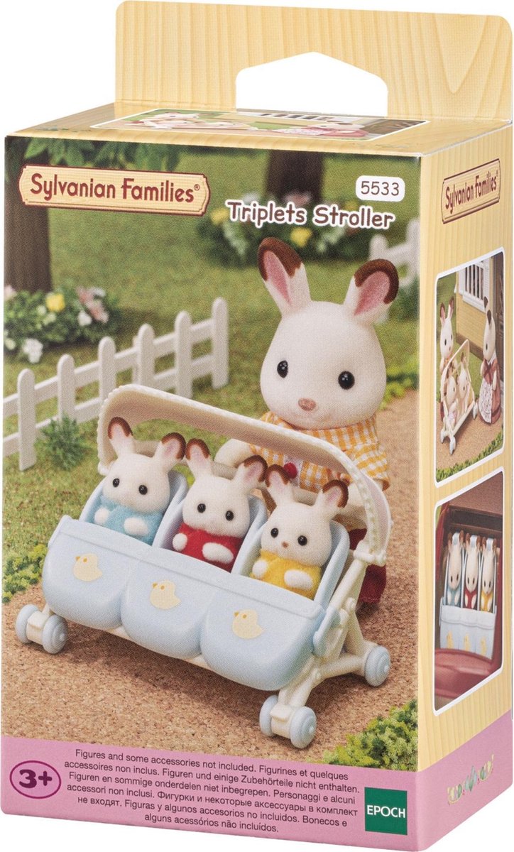 Sylvanian Families Wandelwagen Drieling