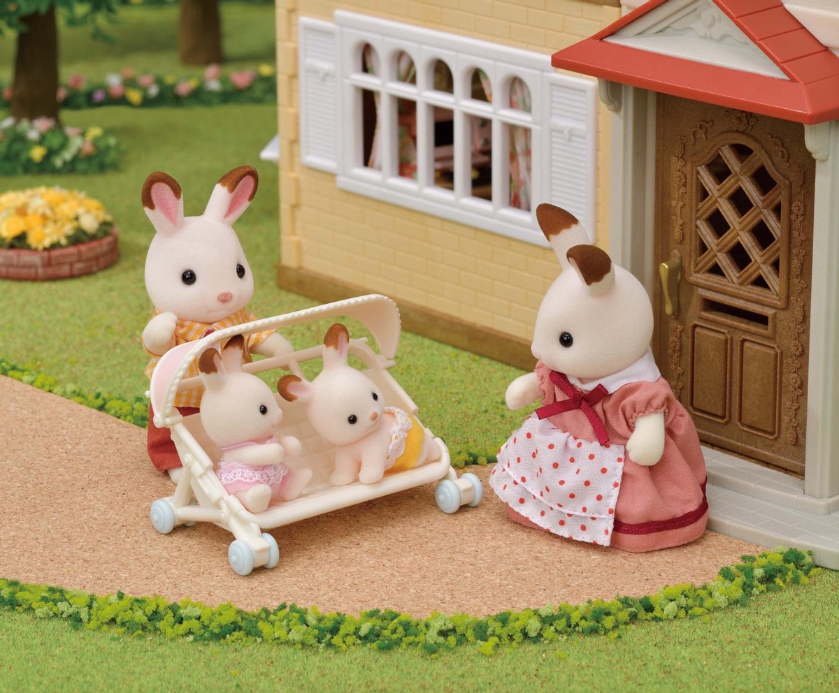 Sylvanian Families Wandelwagen Drieling