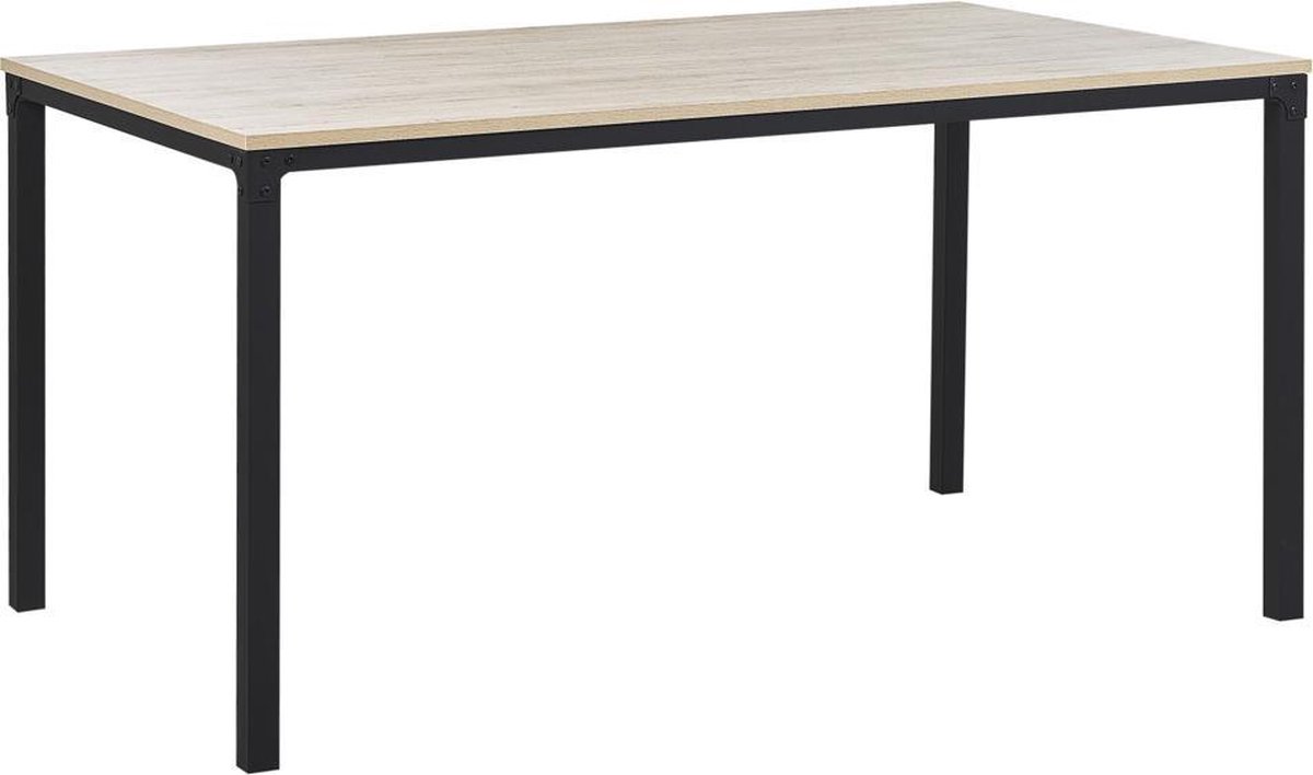 Beliani Hockley Eettafel Vezelplaat 90 X 150 Cm - Bruin