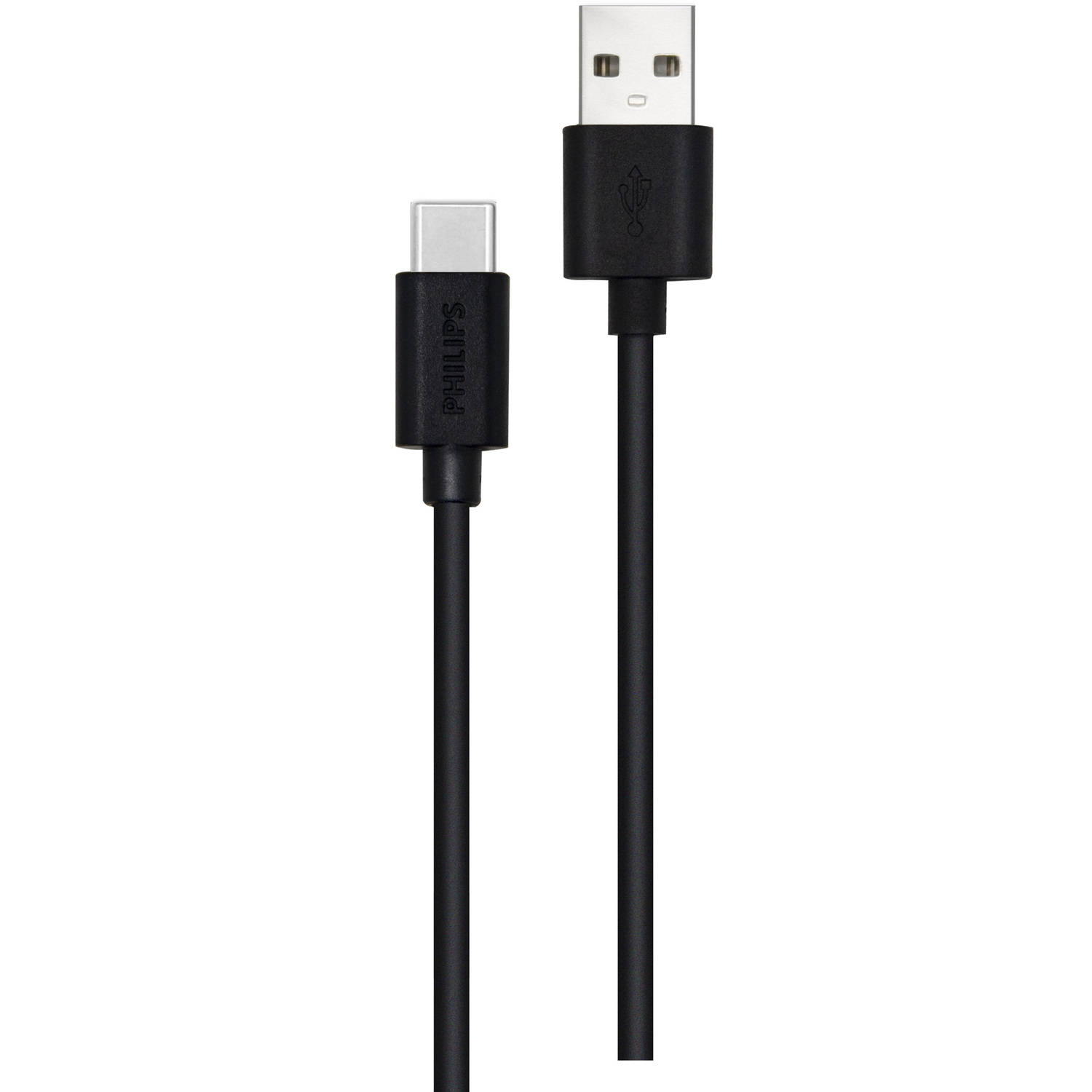 Philips Usb Kabel 2.0 - Usb-a Naar Usb-c - 1,2 Meter - Pvc - Zwart