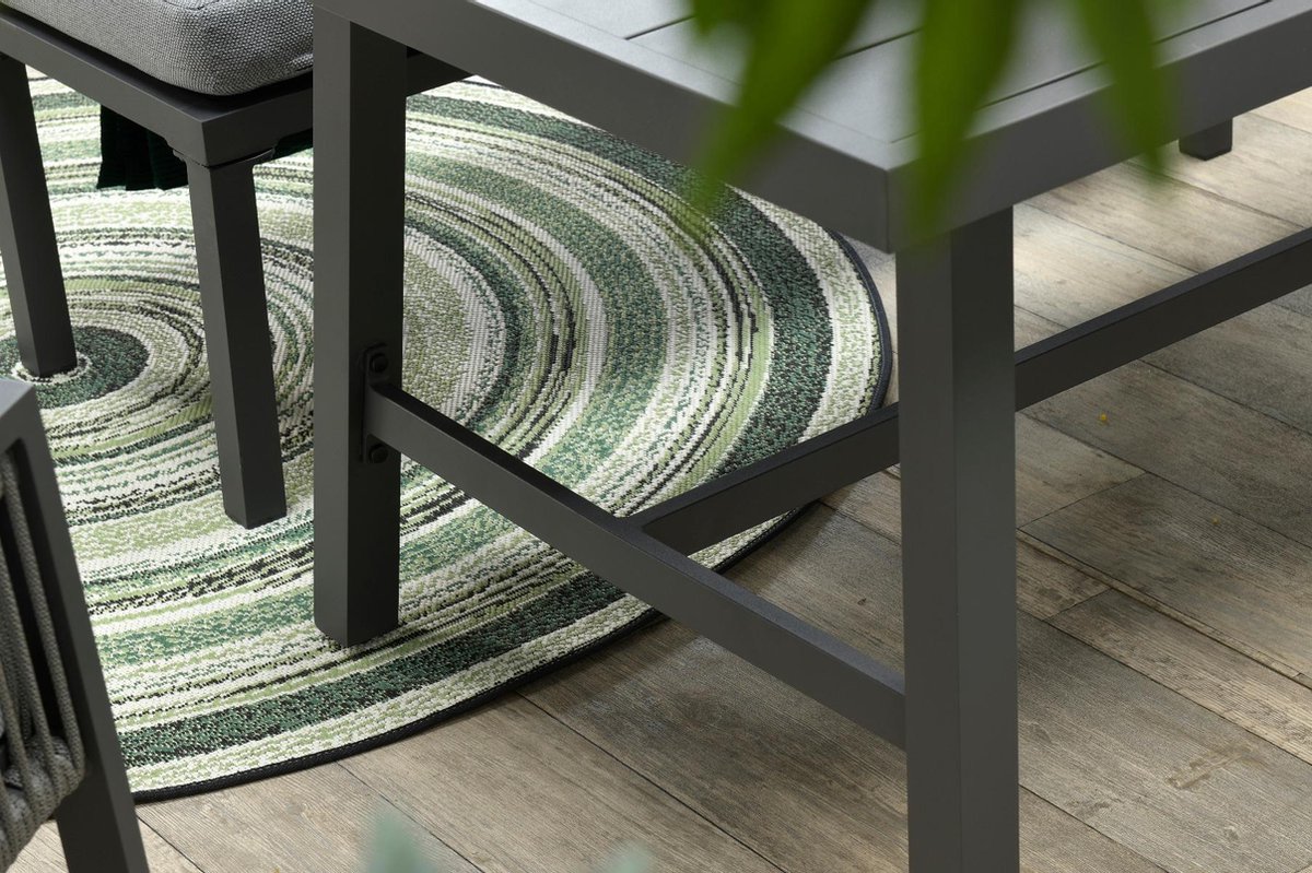 Garden Impressions Andrea Lounge Dining Set - Carbon Black - Links - Grijs