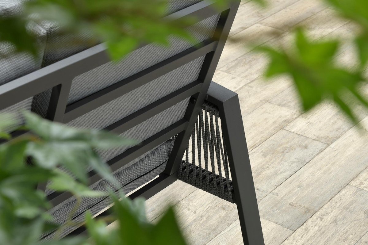 Garden Impressions Andrea Lounge Dining Set - Carbon Black - Links - Grijs