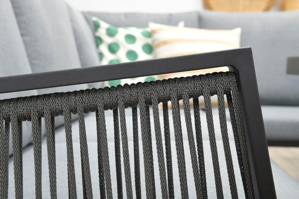 Garden Impressions Andrea Lounge Dining Set - Carbon Black - Links - Grijs