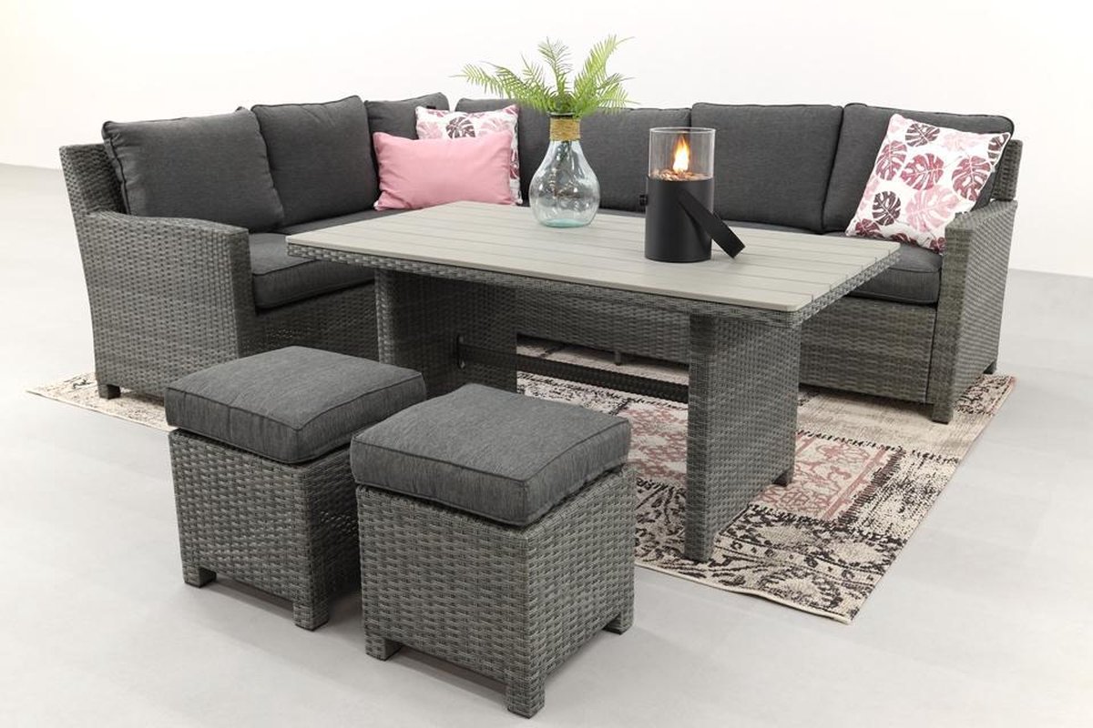 Vdg Cordoba Lounge Diningset - Links - Grijs