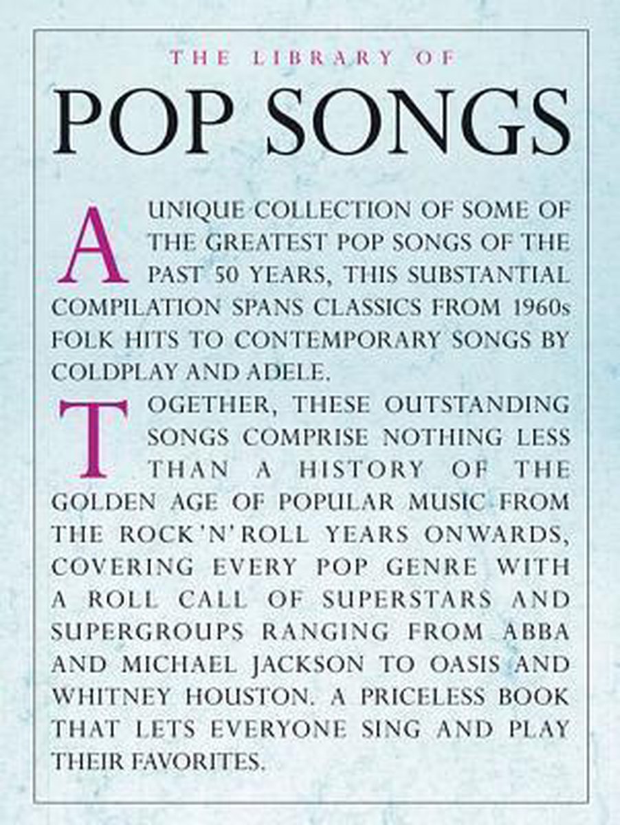 MusicSales - The Library Of Pop Songs