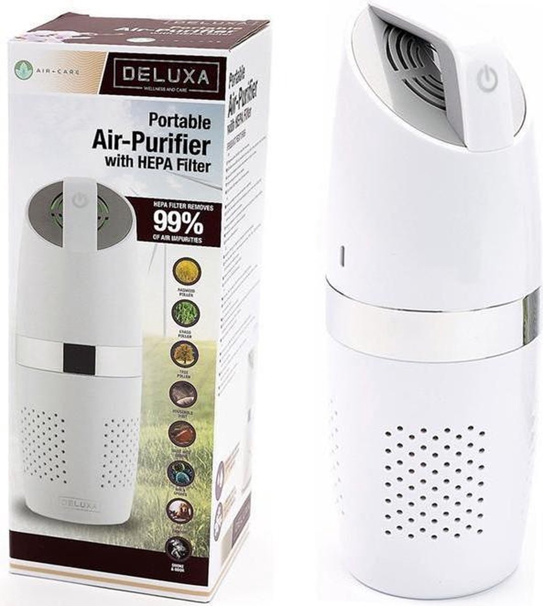 Deluxa Mobiele Luchtreiniger Met Hepa-filter