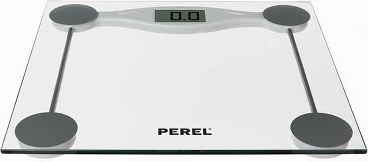 Perel Personenweegschaal Digitaal 180 Kg Transparant - Geel