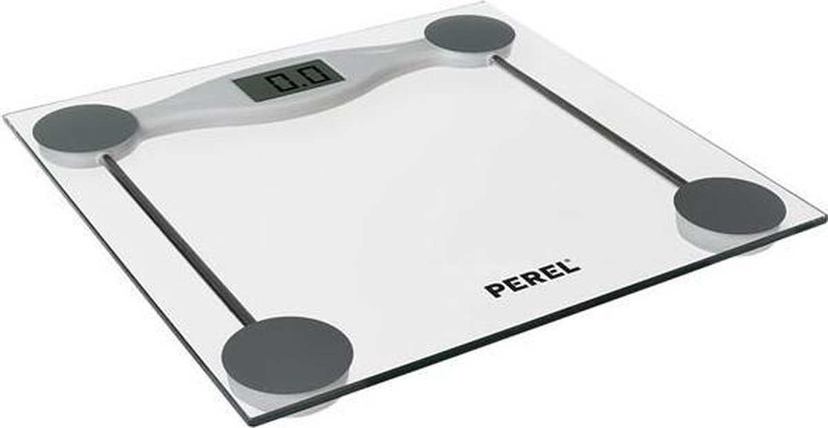 Perel Personenweegschaal Digitaal 180 Kg Transparant - Geel