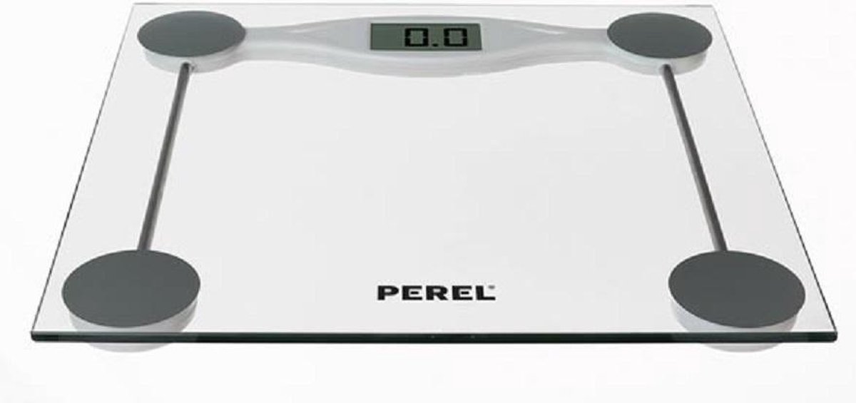 Perel Personenweegschaal Digitaal 180 Kg Transparant - Geel