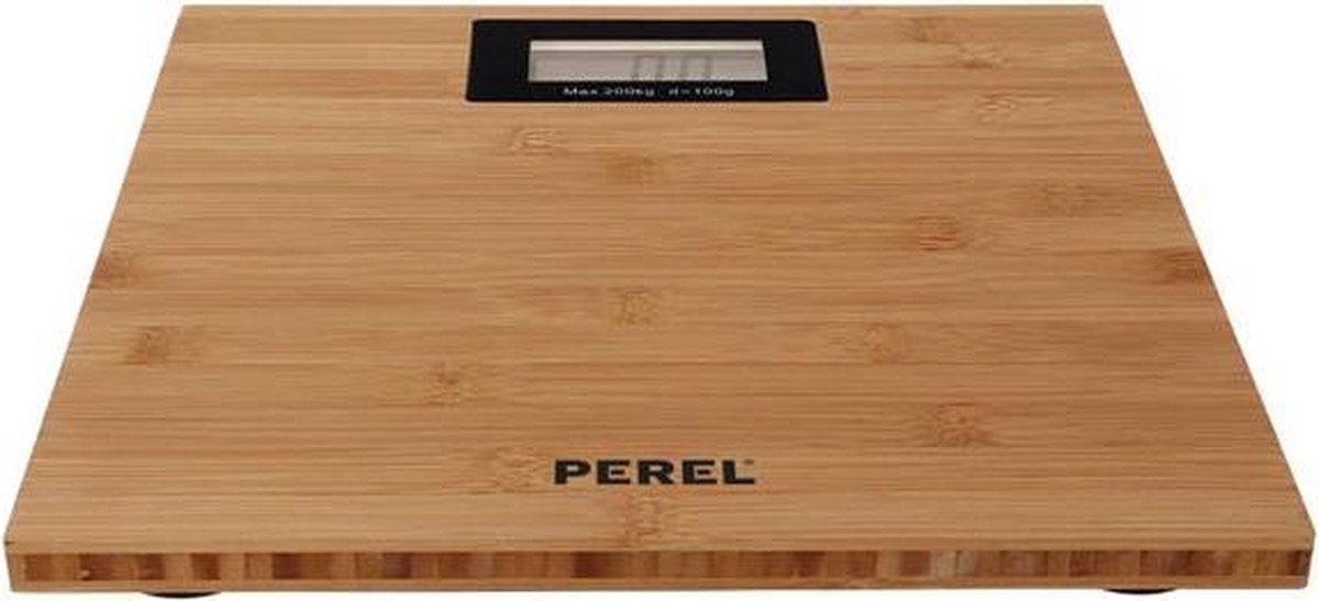 Perel Personenweegschaal Digitaal 200 Kg - Bruin