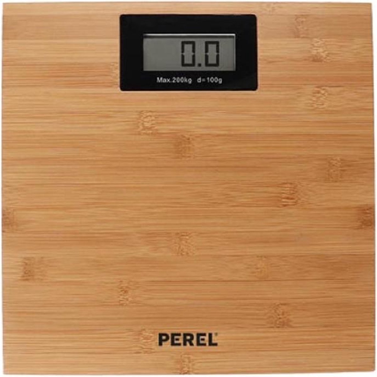 Perel Personenweegschaal Digitaal 200 Kg - Bruin