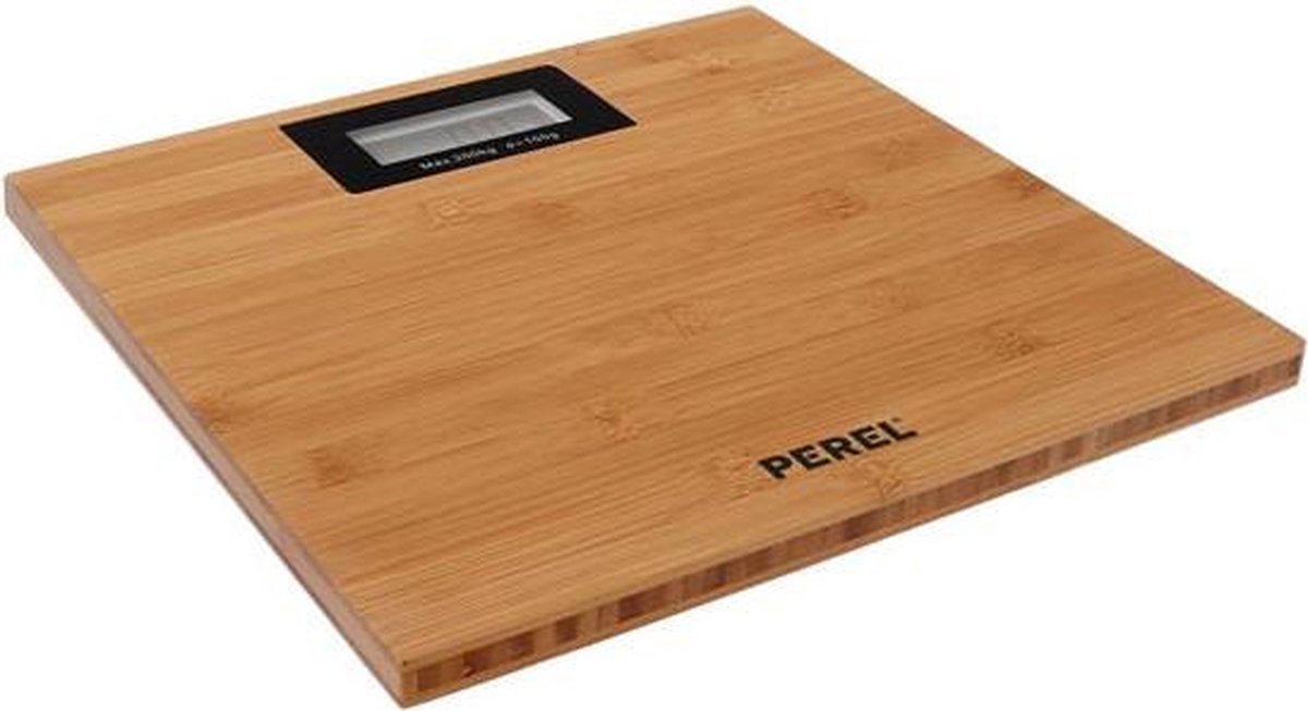 Perel Personenweegschaal Digitaal 200 Kg - Bruin