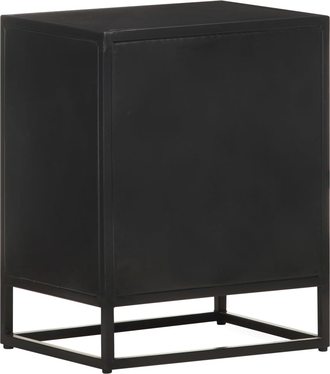 Vidaxl Nachtkastje 40x30x50 Cm Ruw Mangohout - Bruin