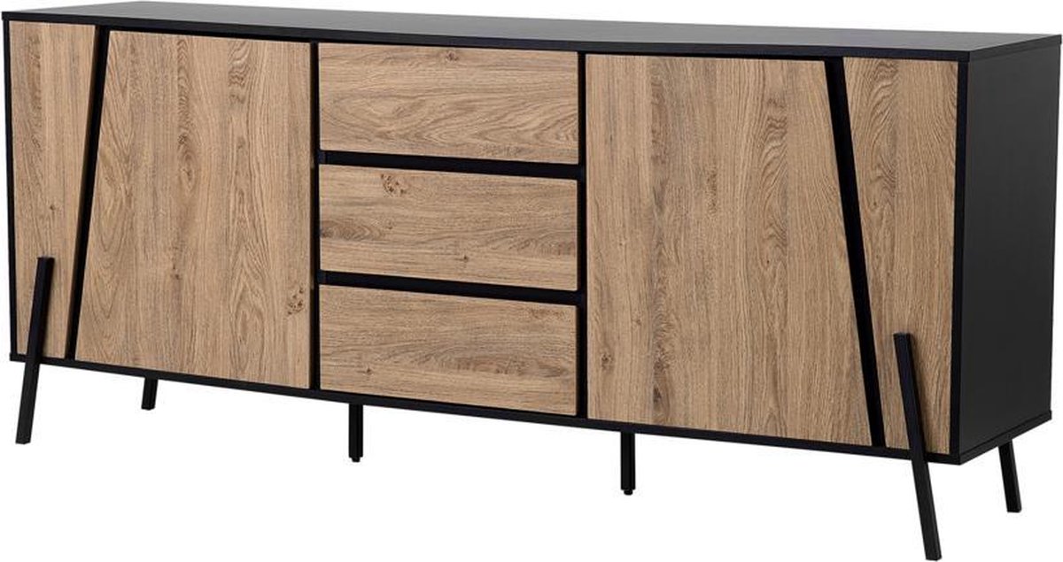 Beliani Blackpool Dressoir Spaanplaat 40 X 177 Cm - Bruin