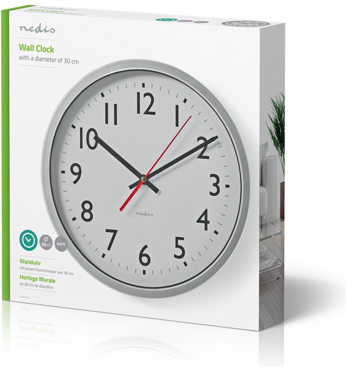 Nedis Wandklok