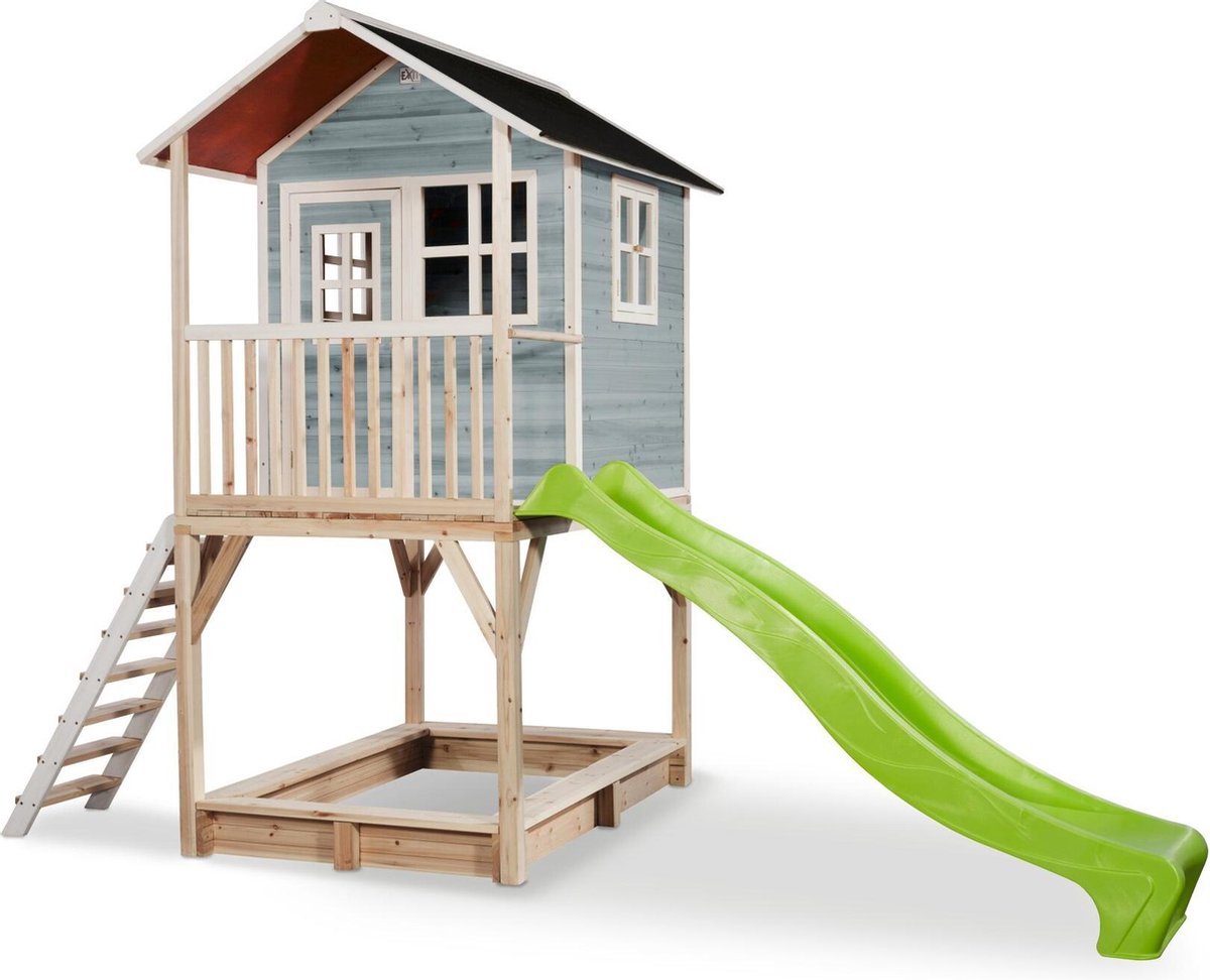 EXIT Toys Loft 700 Houten Speelhuis - - Blauw