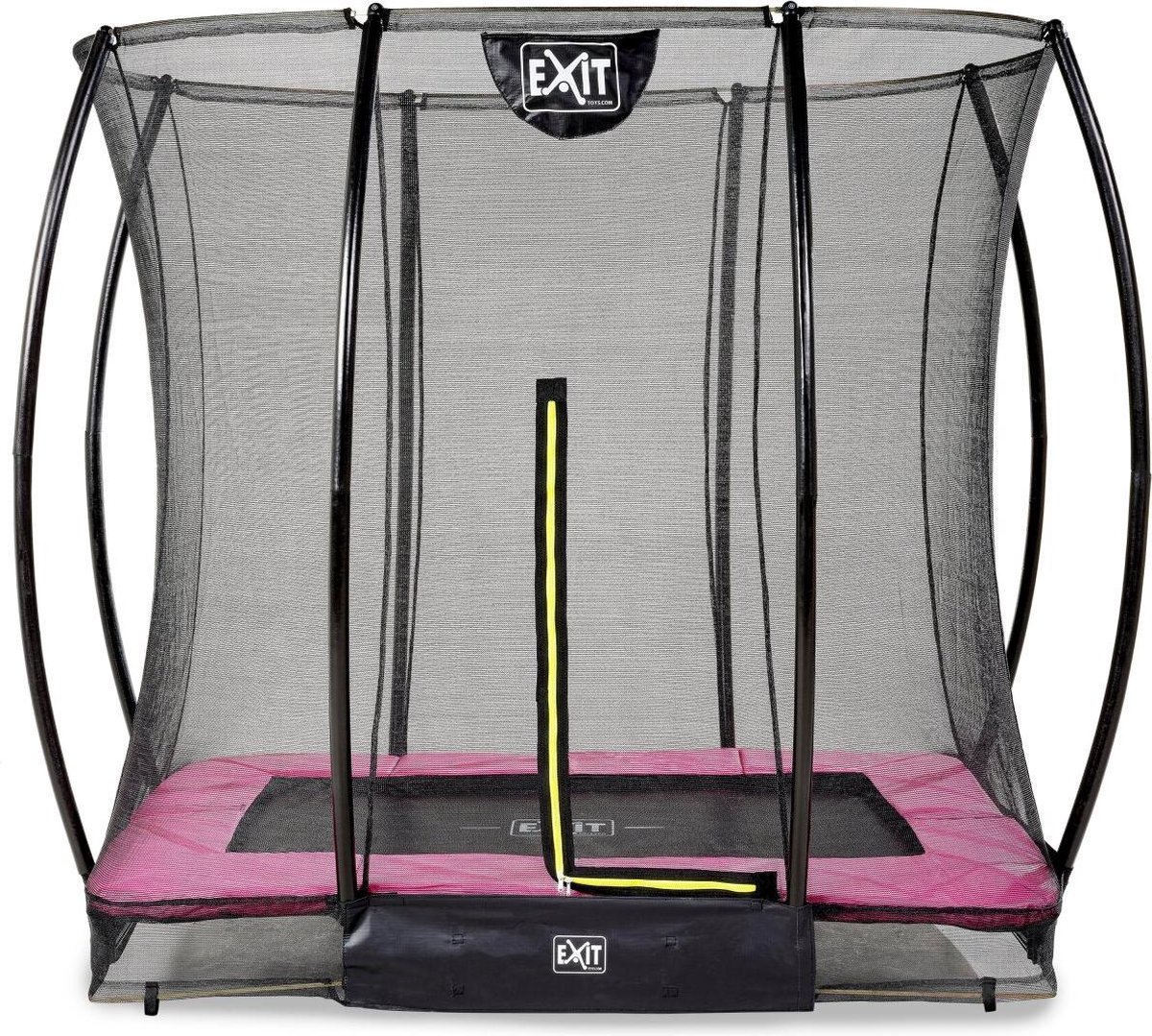 EXIT Toys Silhouette Inground Trampoline 153x214cm Met Veiligheidsnet - - Roze