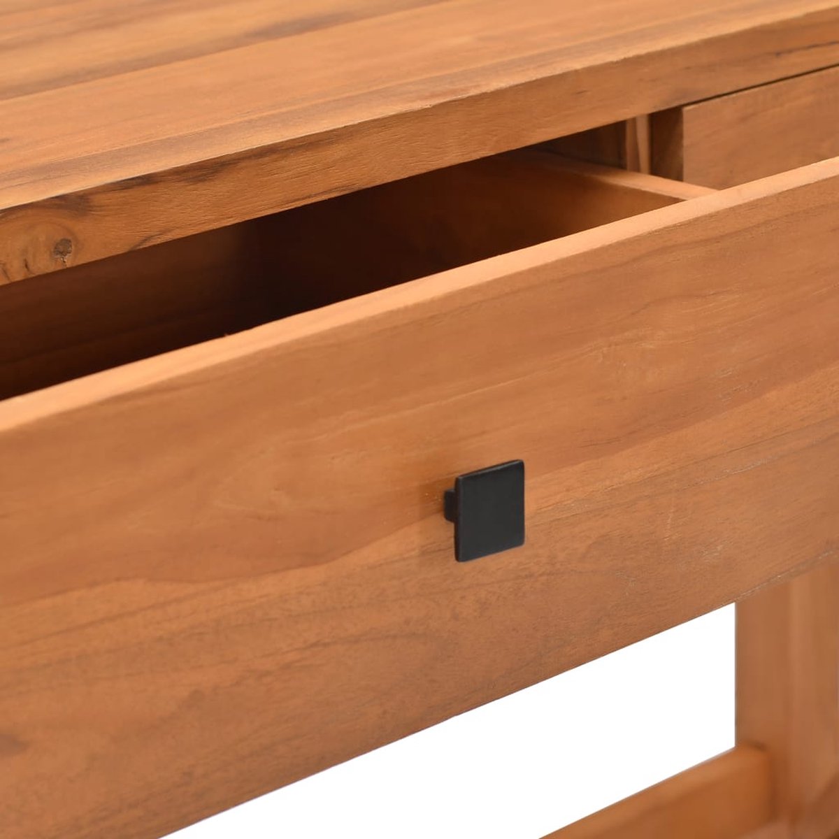 Vidaxl Bureau Met 2 Lades 100x40x75 Cm Gerecycled Teakhout - Bruin