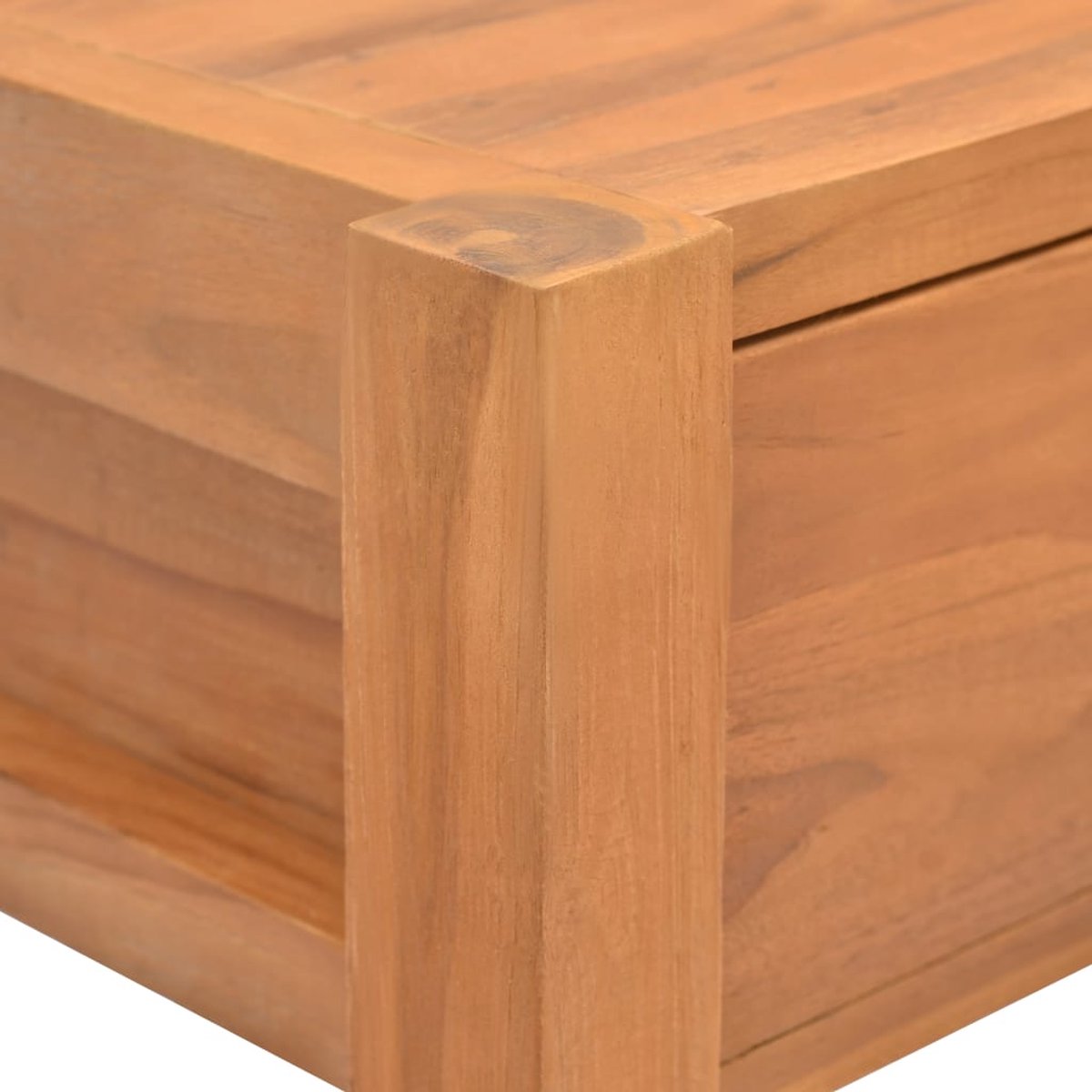 Vidaxl Bureau Met 2 Lades 100x40x75 Cm Gerecycled Teakhout - Bruin