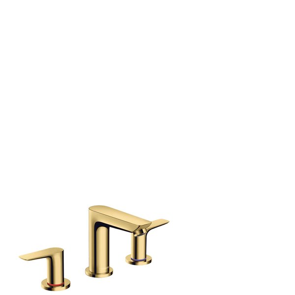 Hansgrohe Talis E 3-gats wastafelkraan met waste polished gold 71733990