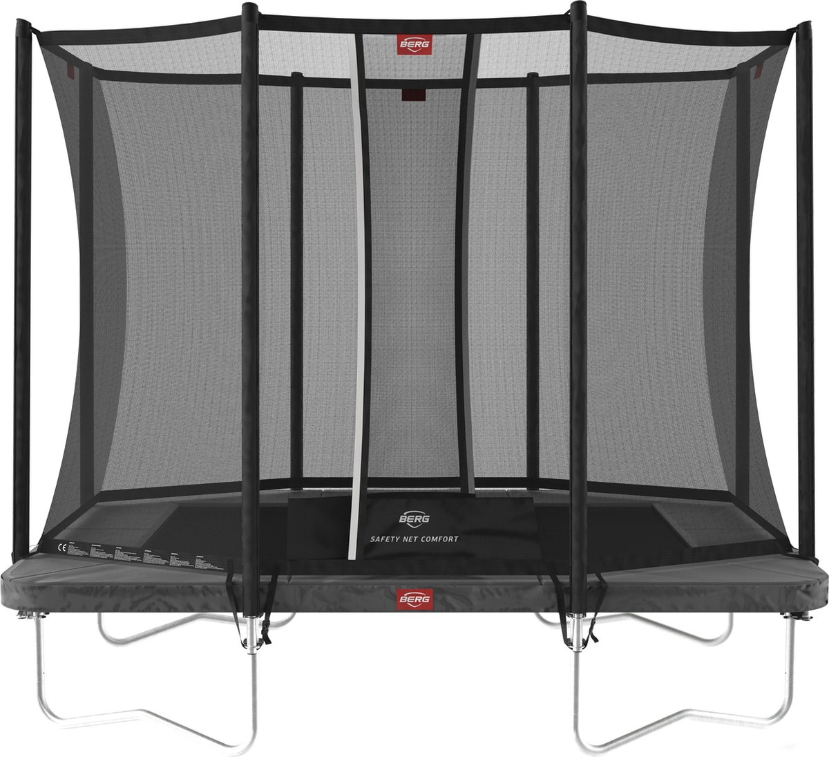 BERG Toys Trampoline - Ultim Favorit Regular - 190 X 280 Cm - - Grijs