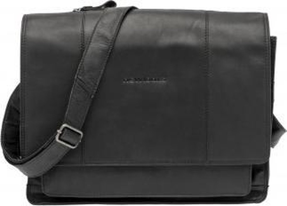 New Looxs Fietstas Laptop Fellini 40 X 32 Cm 18 Liter Leer - Zwart