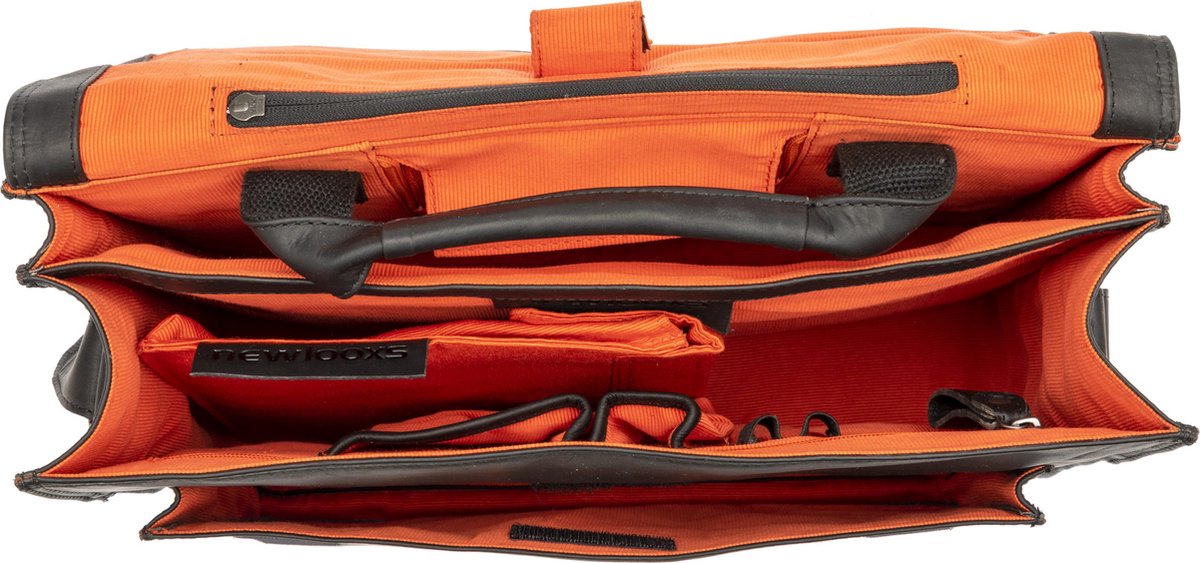 New Looxs Fietstas Laptop Fellini 40 X 32 Cm 18 Liter Leer - Zwart