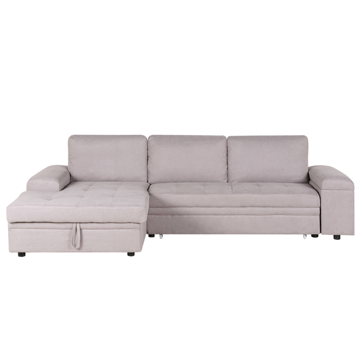 Beliani Kiruna Ii Slaapbank Polyester 161 X 293 Cm - Grijs