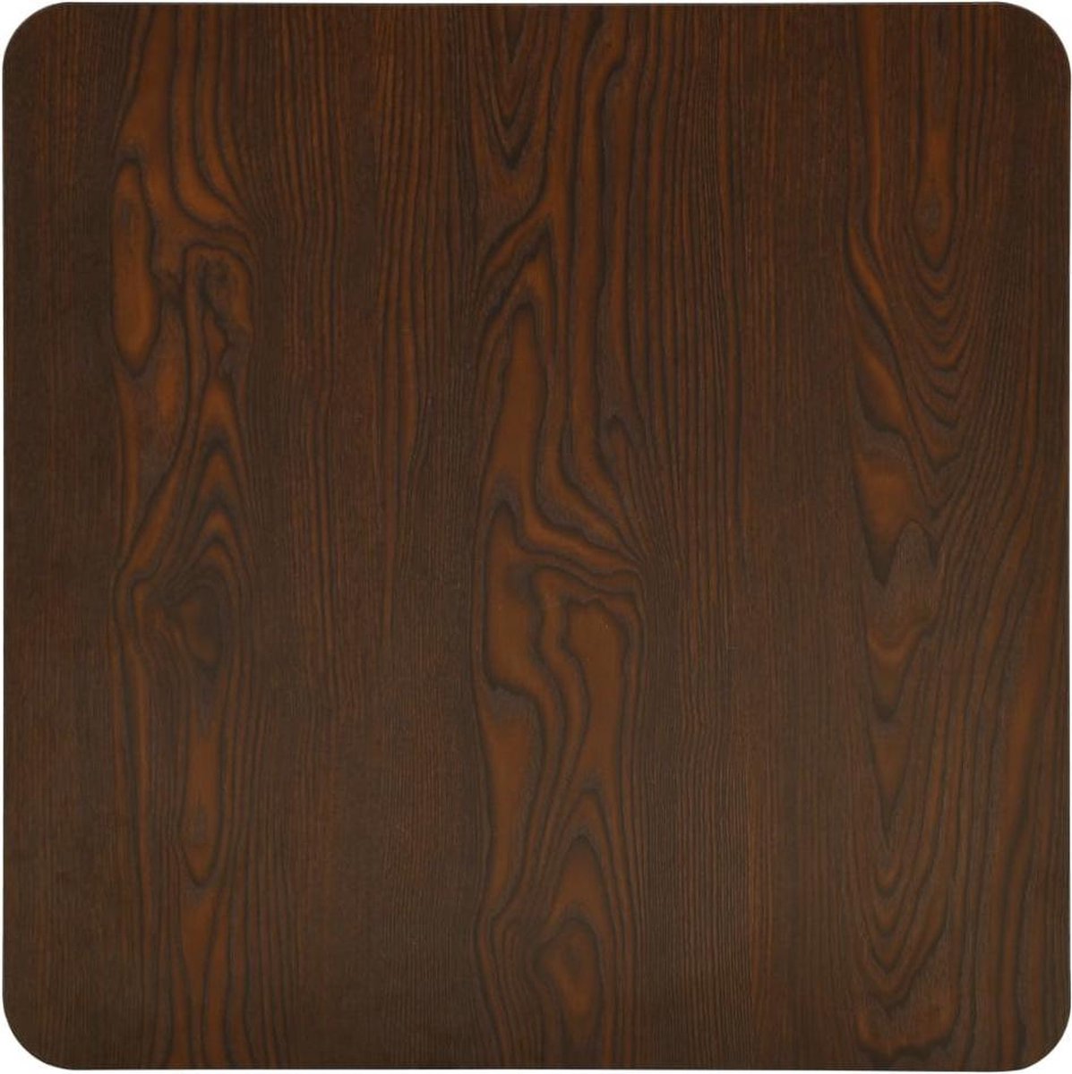 Vidaxl Bistrotafel 78,5x78,5x107 Cm Donkeressenkleurig - Zwart