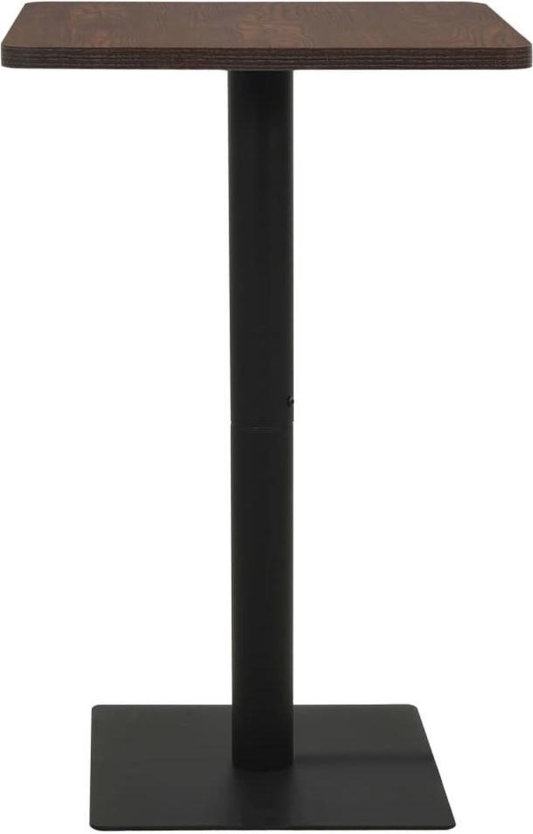 Vidaxl Bistrotafel 78,5x78,5x107 Cm Donkeressenkleurig - Zwart