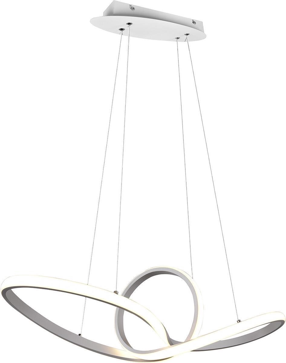 BES LED Led Hanglamp - Trion Sonso - 28w - Natuurlijk 4000k - Rond - Mat - Aluminium - Wit