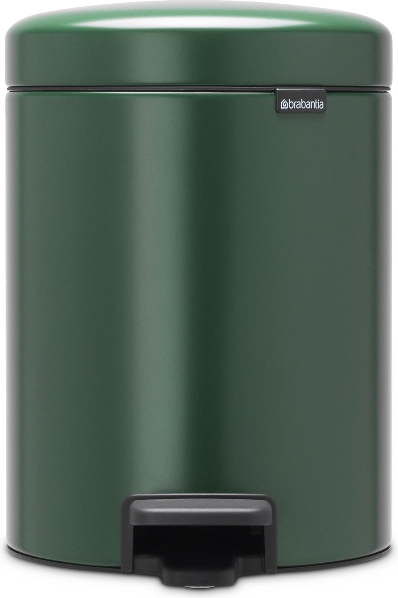 Brabantia Newicon Pedaalemmer 5 Liter Met Kunststof Binnenemmer - Pine Green - Groen