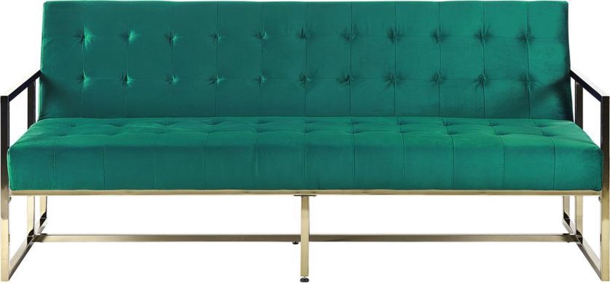 Beliani Marstal Slaapbank Fluweel 78 X 187 Cm - Verde