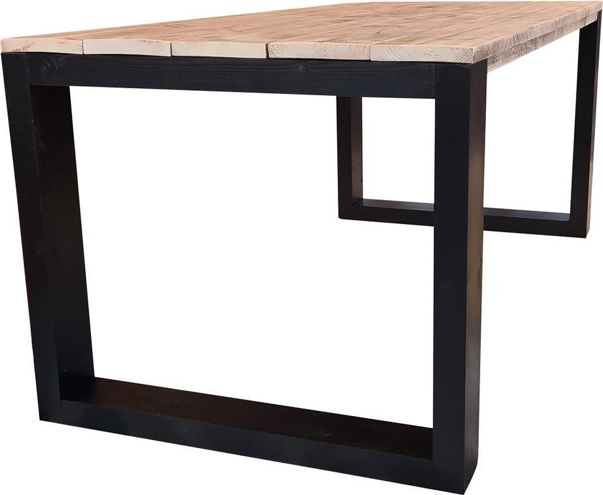 Wood4you - Eettafel New Orleans - Steigerhout 200lx78hx96d Cm - Bruin