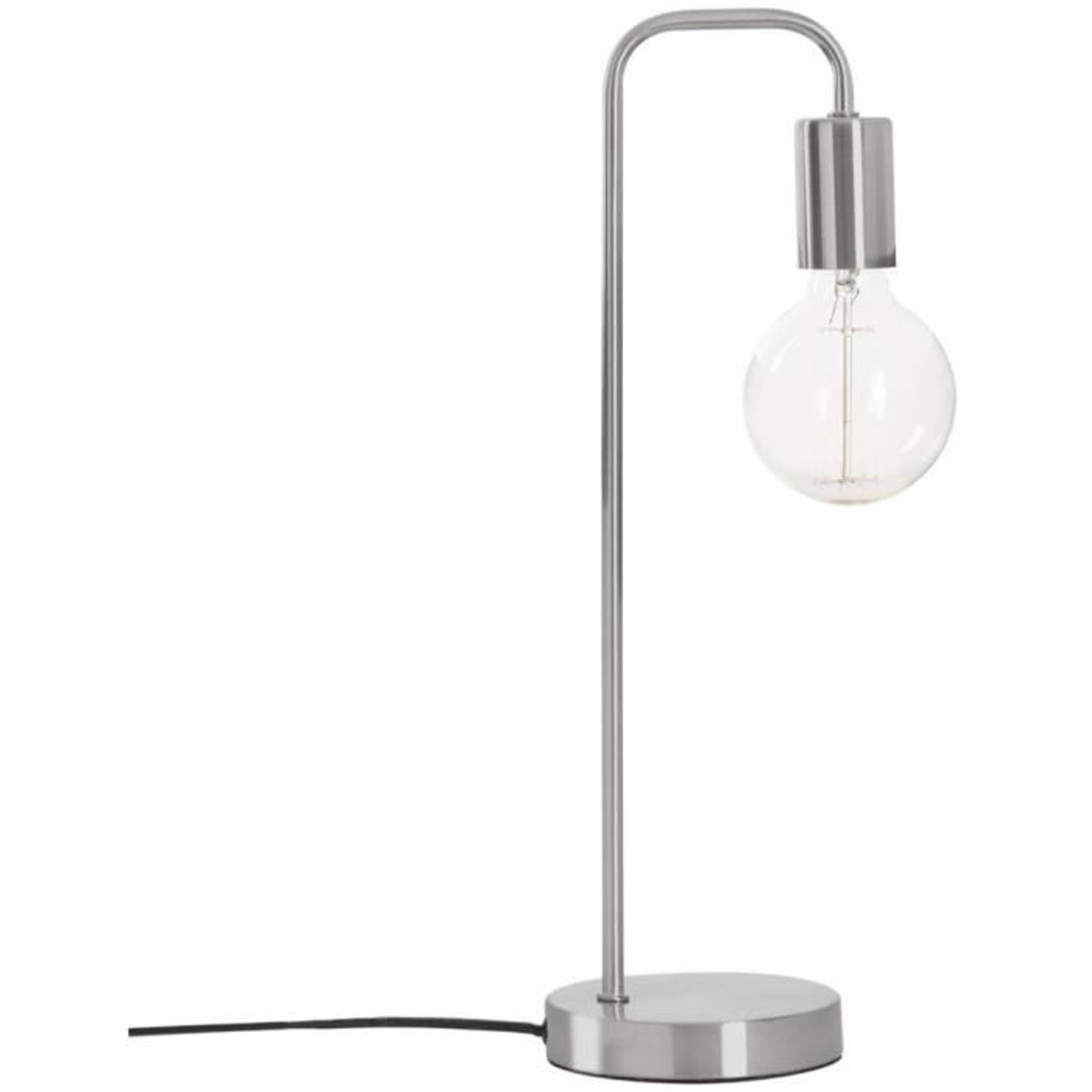 Metalen Lamp - E27 - 40 W - H. 45 Cm - Zilver - Silver