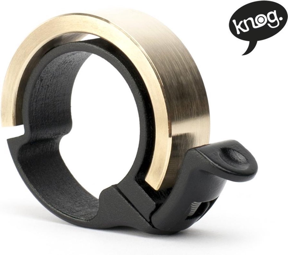 Knog Fietsbel Oi 1,5 Cm Aluminium/matkoper Maat S - Zwart