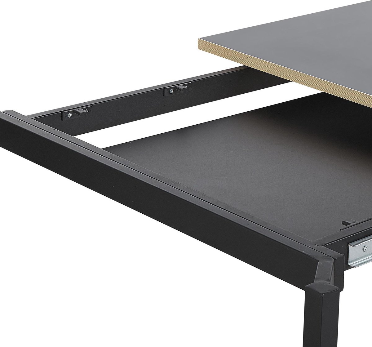 Beliani Avis Eettafel Mdf 90 X 190 Cm - Zwart